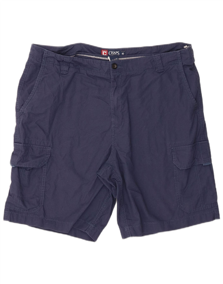 Shorts cargo masculino Chaps W40 XL azul marinho algodão