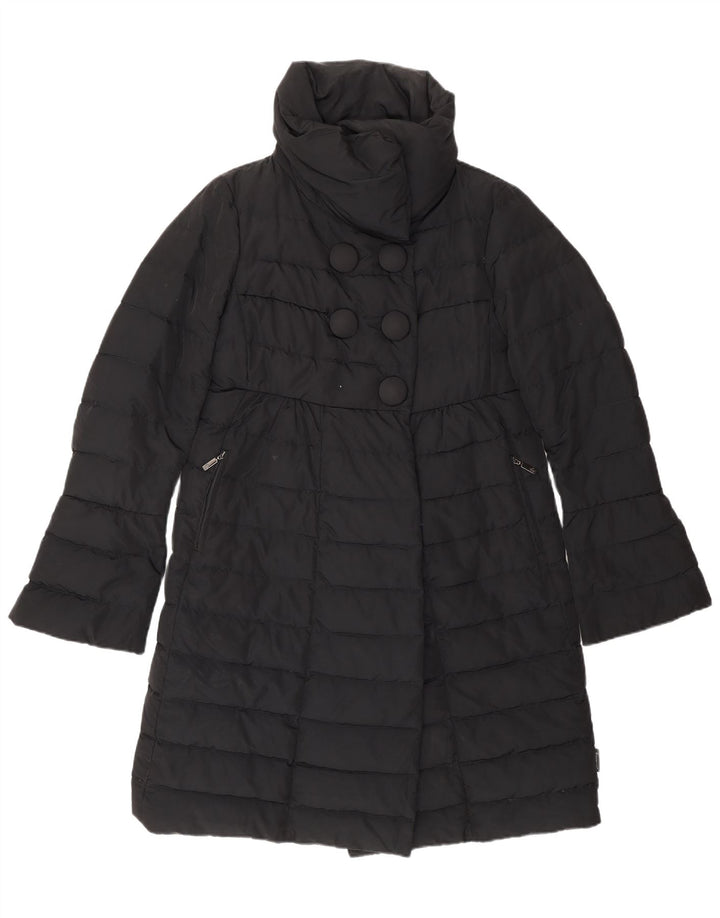 Casaco acolchoado feminino MONCLER tamanho 1 pequeno preto poliamida clássico