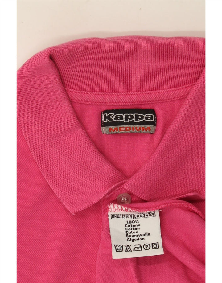 Camisa polo masculina KAPPA médio algodão rosa