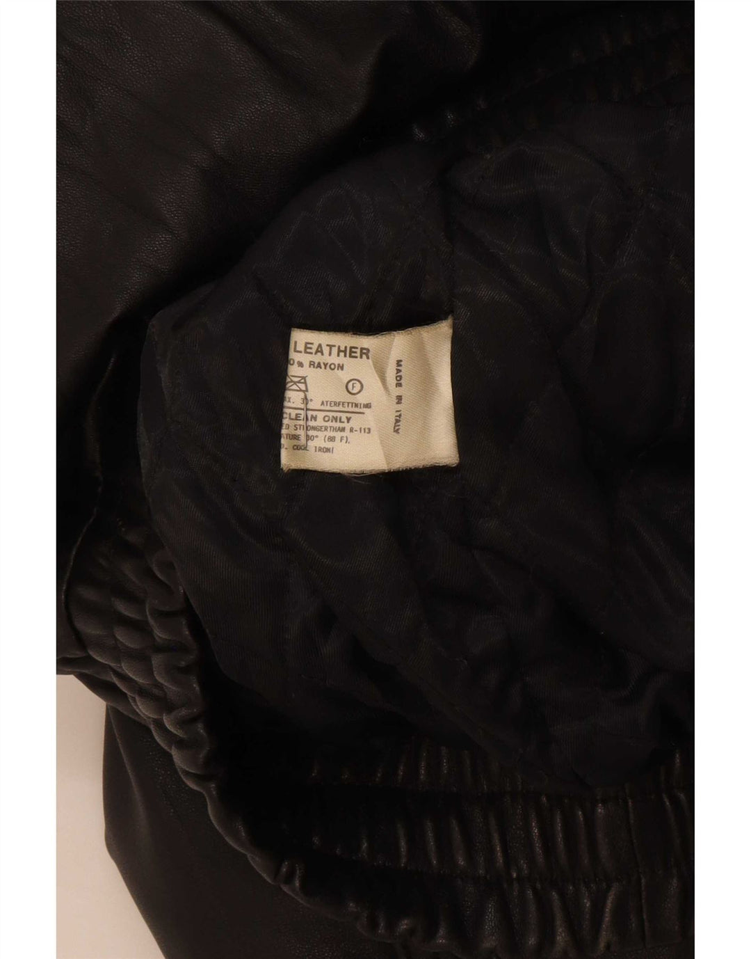 Jaqueta de couro masculina vintage IT 50 grande preta