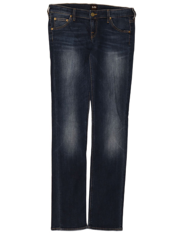 Lee Womens Lynn Narrow Slim Jeans W31 L33 Azul Marinho Algodão
