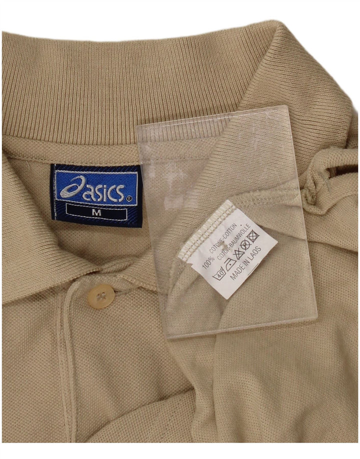Camisa polo masculina ASICS algodão bege médio