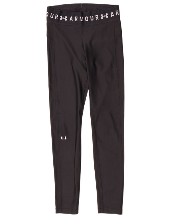 Under Armour Womens Heat Gear Graphic Leggings Reino Unido 12 Médio Preto