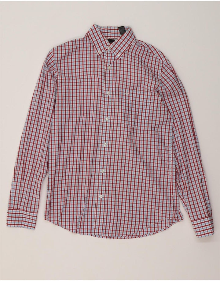 Camisa masculina DOCKERS pequena xadrez multicolorida de algodão