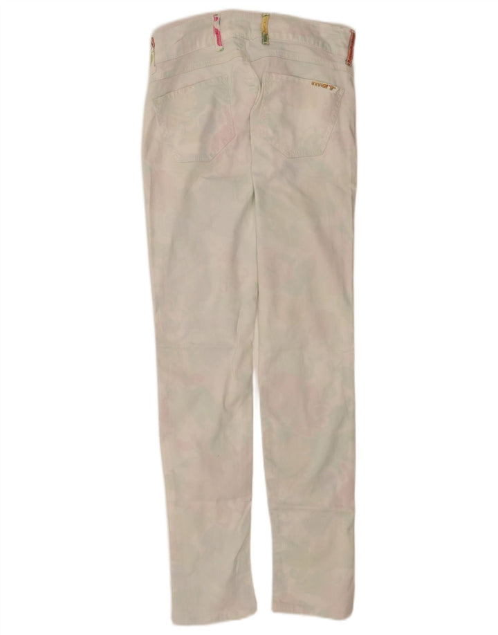 MET Jeans Slim Feminino W30 L32 Algodão Branco