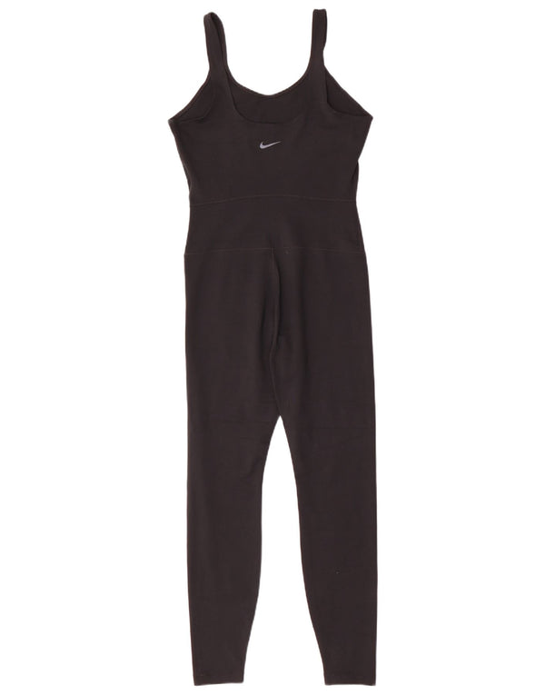 Macacão feminino Nike Dri Fit sem mangas UK 8 pequeno poliéster preto