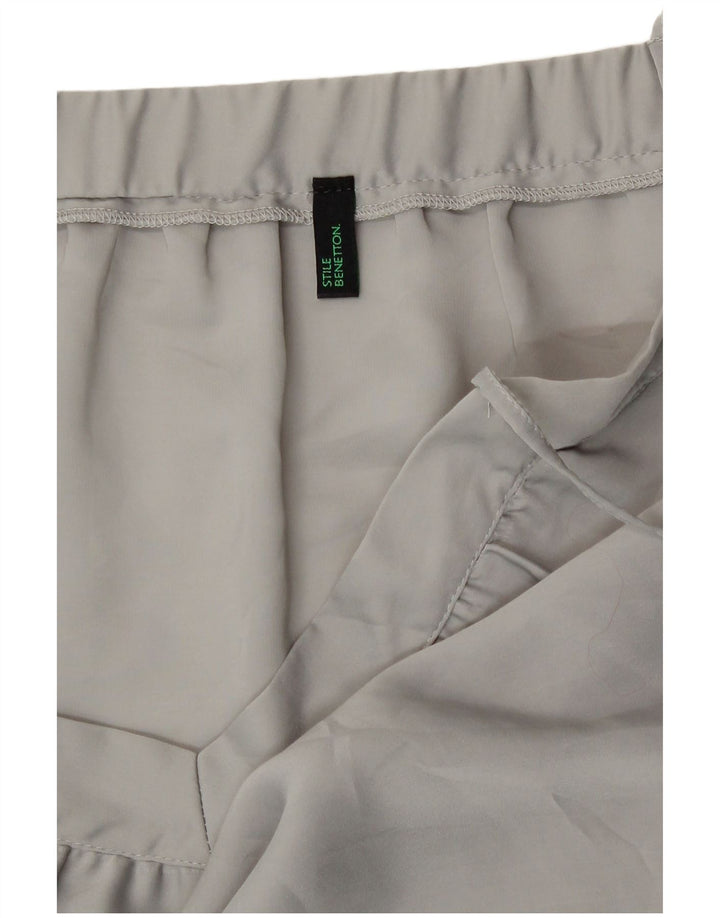 Benetton Cami Top Feminino UK 8 Pequeno Cinza