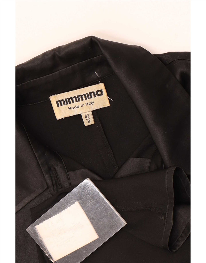Blusa feminina MIMMINA IT 42 poliéster preto médio