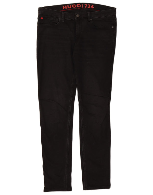 Hugo Boss Masculino Jeans Slim W33 L31 Algodão Preto