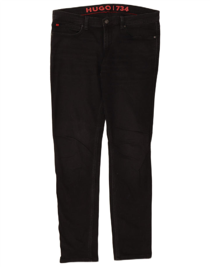 Hugo Boss Masculino Jeans Slim W33 L31 Algodão Preto