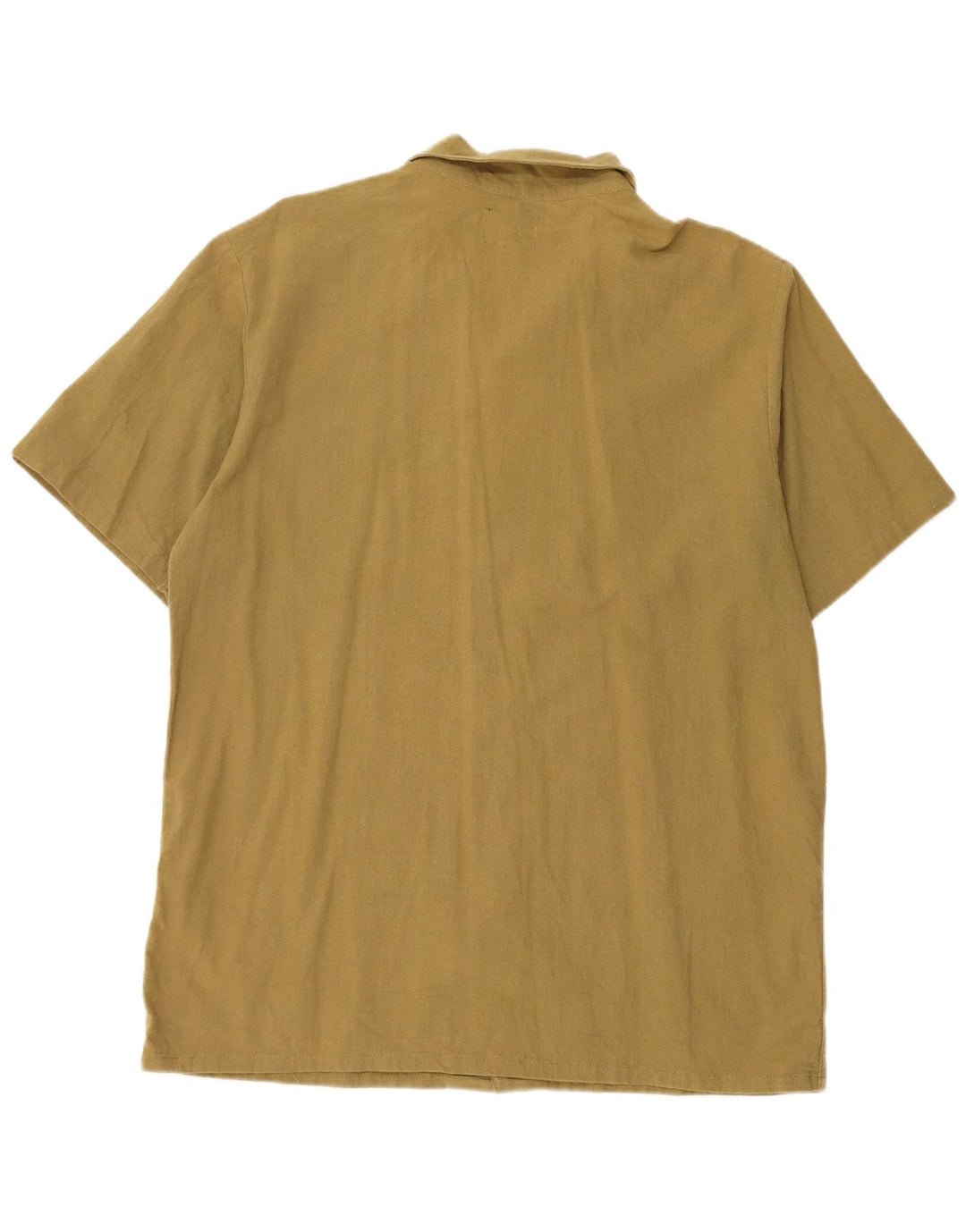 Camisa masculina de manga curta Volcom grande cáqui