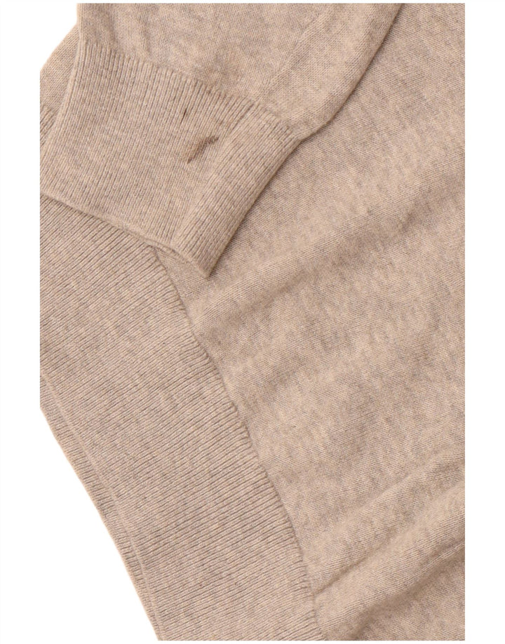 Suéter masculino NAUTICA com gola redonda e algodão cinza médio