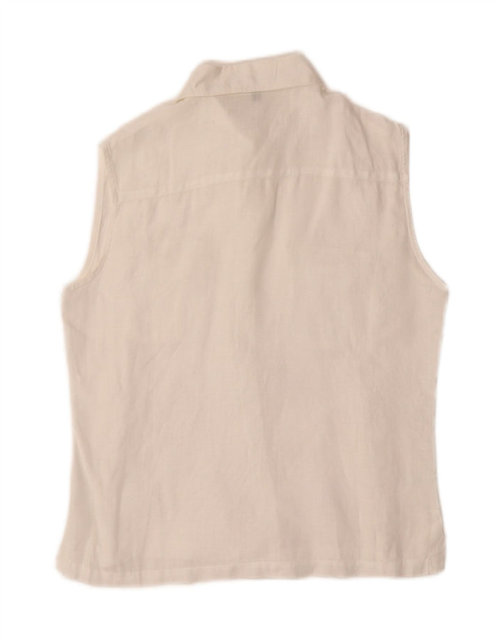 Blusa feminina sem mangas Best Company IT 44 médio branco