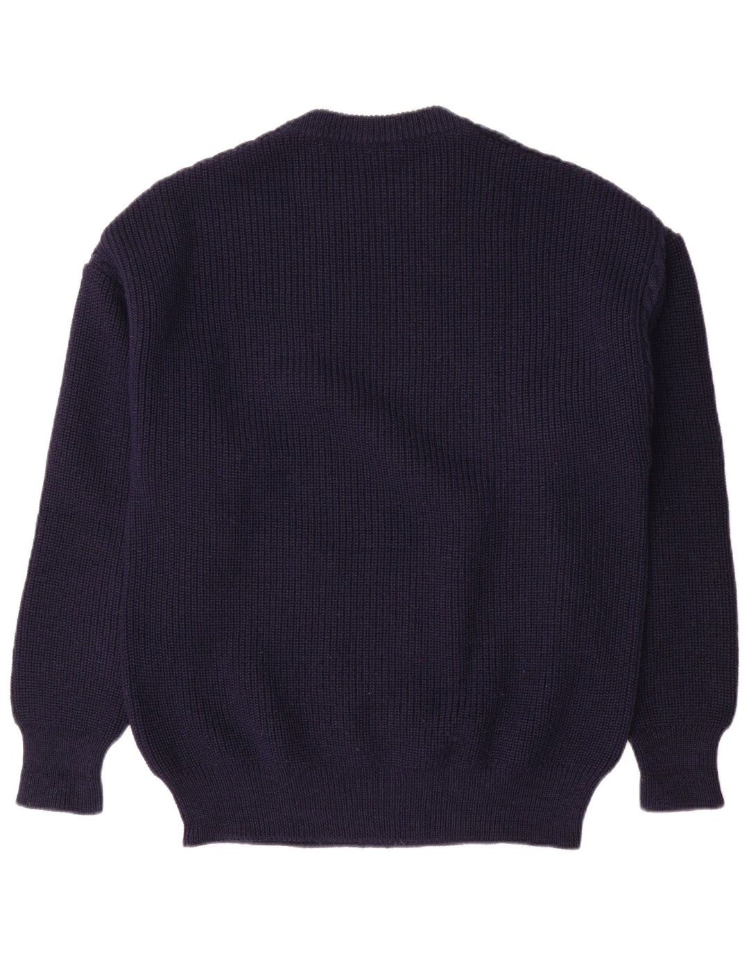Suéter masculino Ellesse com gola redonda IT 52 grande lã azul marinho