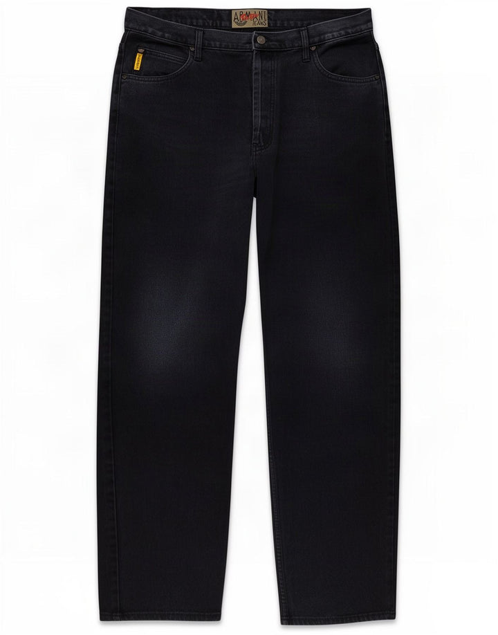 Armani Mens Straight Jeans W38 L30 Azul Marinho Algodão