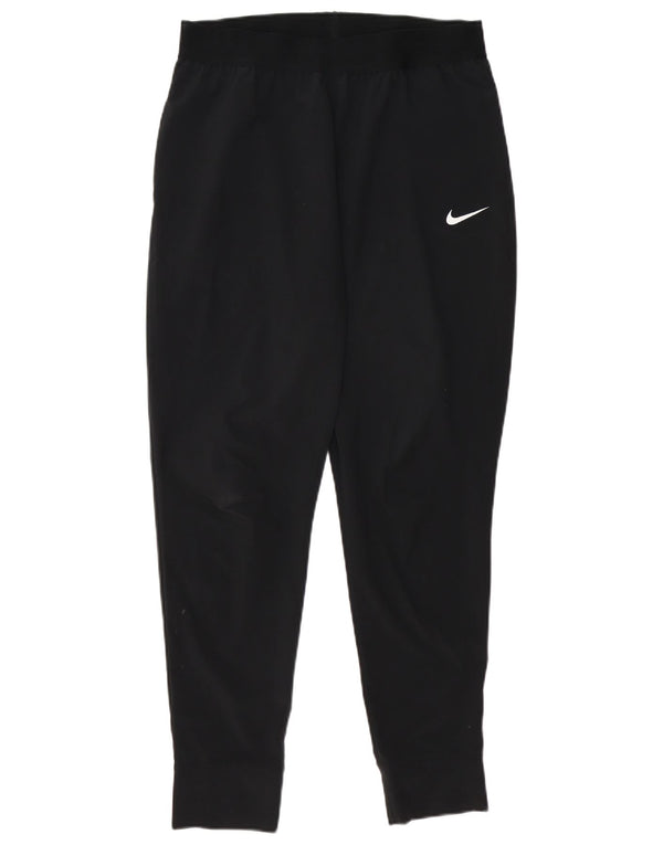 Nike Womens Dri Fit Calças de treino Joggers UK 14 Médio Preto