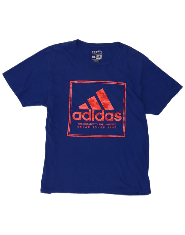 Camiseta Adidas Masculina Graphic Top XL Azul Algodão