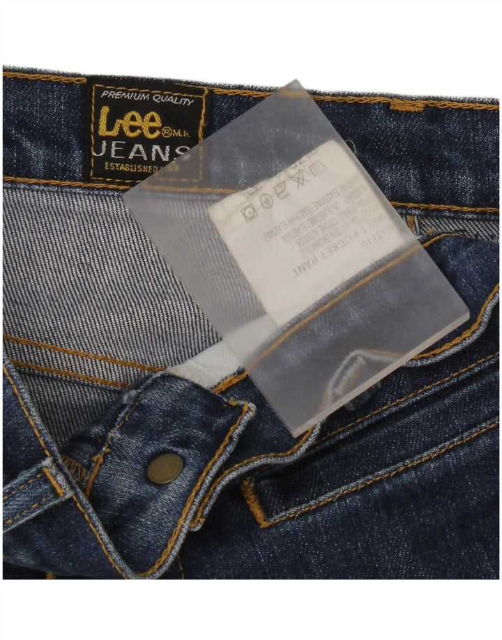 Jeans retos femininos Lee W32 L29 algodão azul