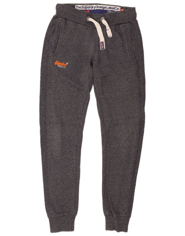 Calça de treino feminina Superdry Slim Fit Joggers UK 6 XS azul marinho