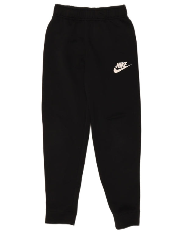 NIKE Meninos Calças de treino Joggers 8-9 anos Pequeno Poliéster Preto