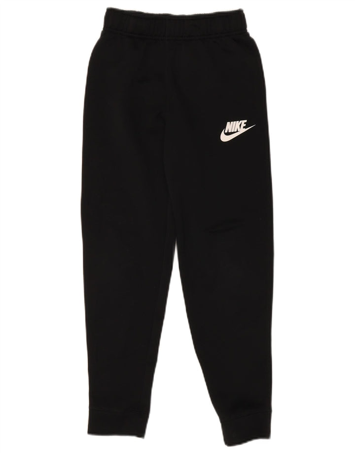 NIKE Meninos Calças de treino Joggers 8-9 anos Pequeno Poliéster Preto