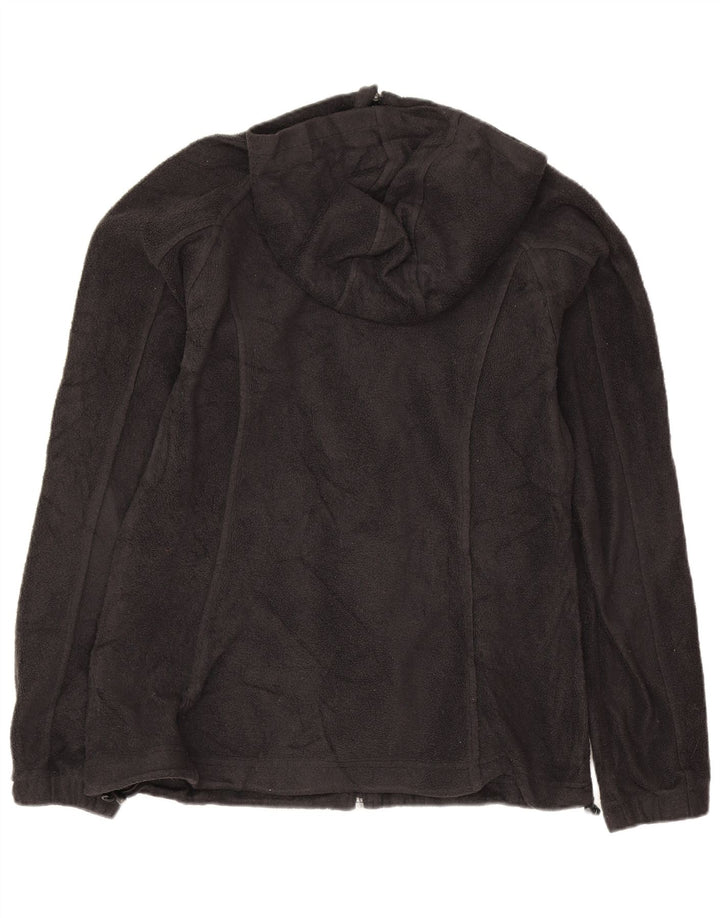 Jaqueta de lã com capuz Columbia masculina UK 36 poliéster preto pequeno