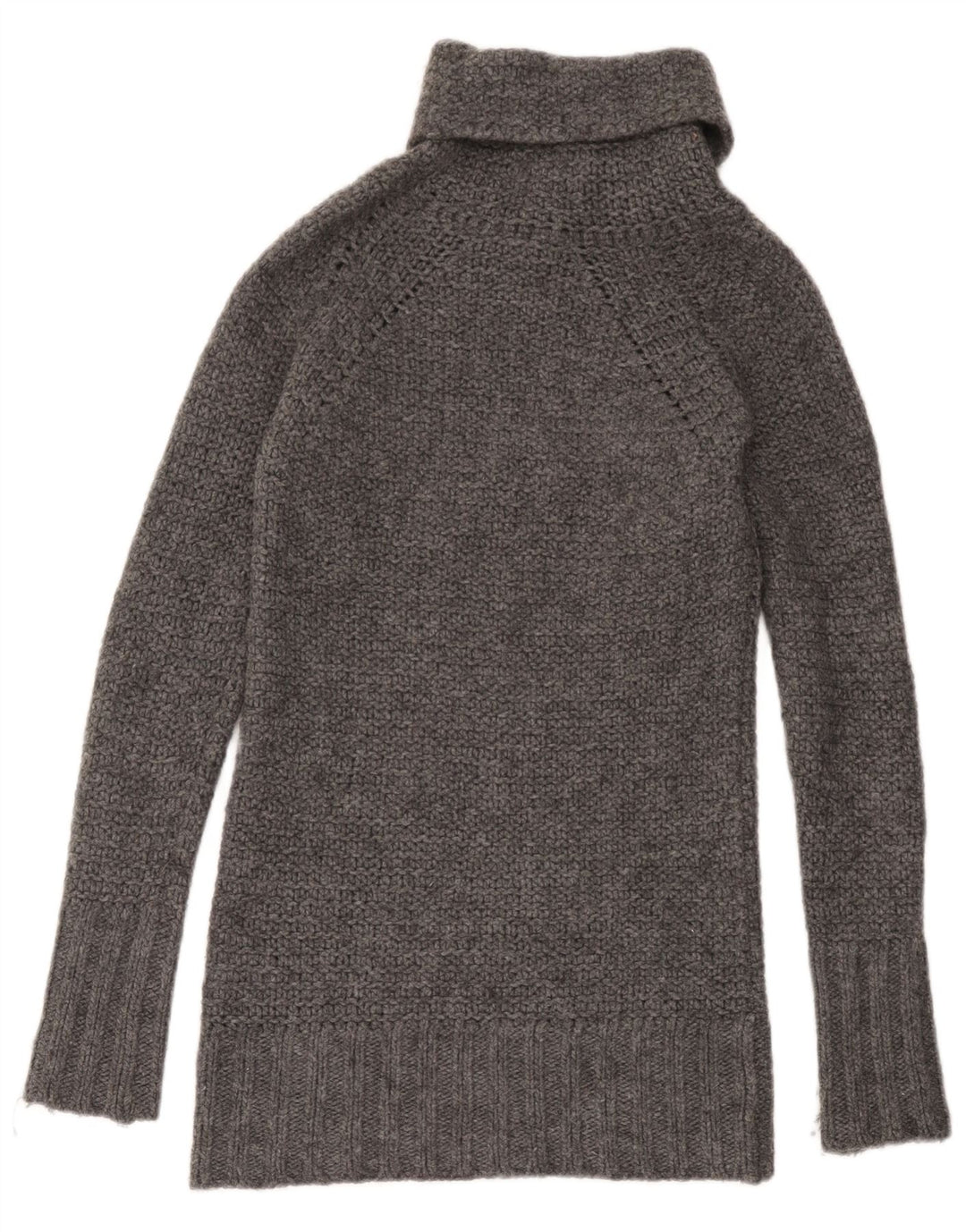 Suéter feminino Max & Co. com gola redonda Reino Unido 12 cinza médio