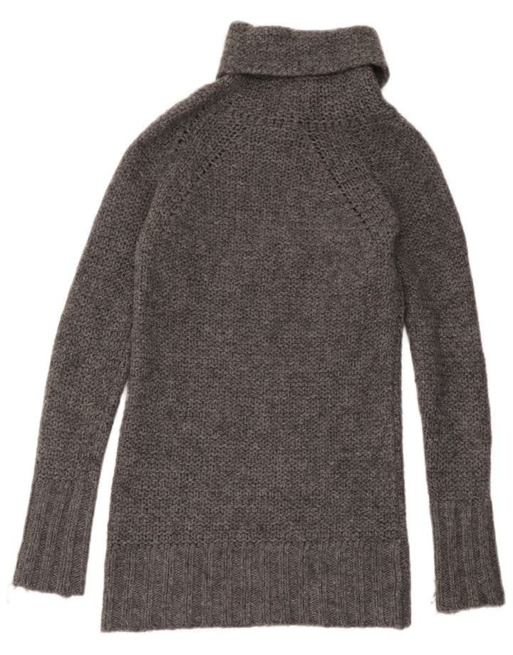 Suéter feminino Max & Co. com gola redonda Reino Unido 12 cinza médio