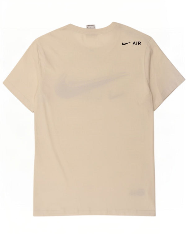 Camiseta Nike masculina gráfica top pequeno algodão branco