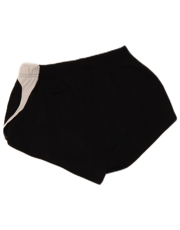 Shorts esportivos femininos Asics UK 12 médio preto colorblock poliéster