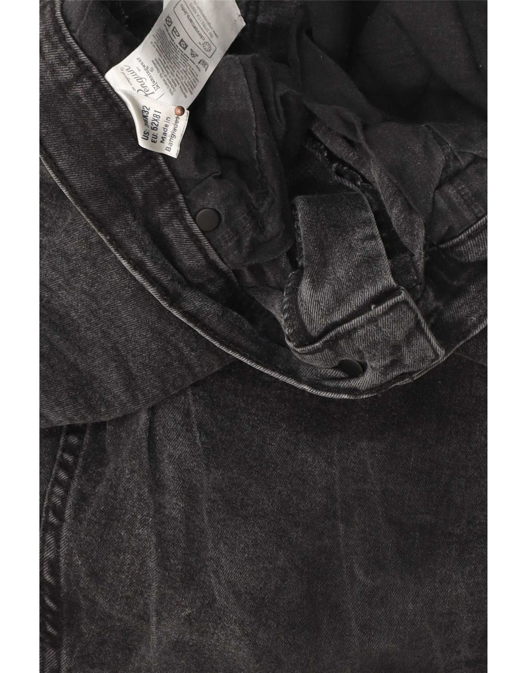 Penguin Mens Jeans Slim W36 L32 Algodão Cinza