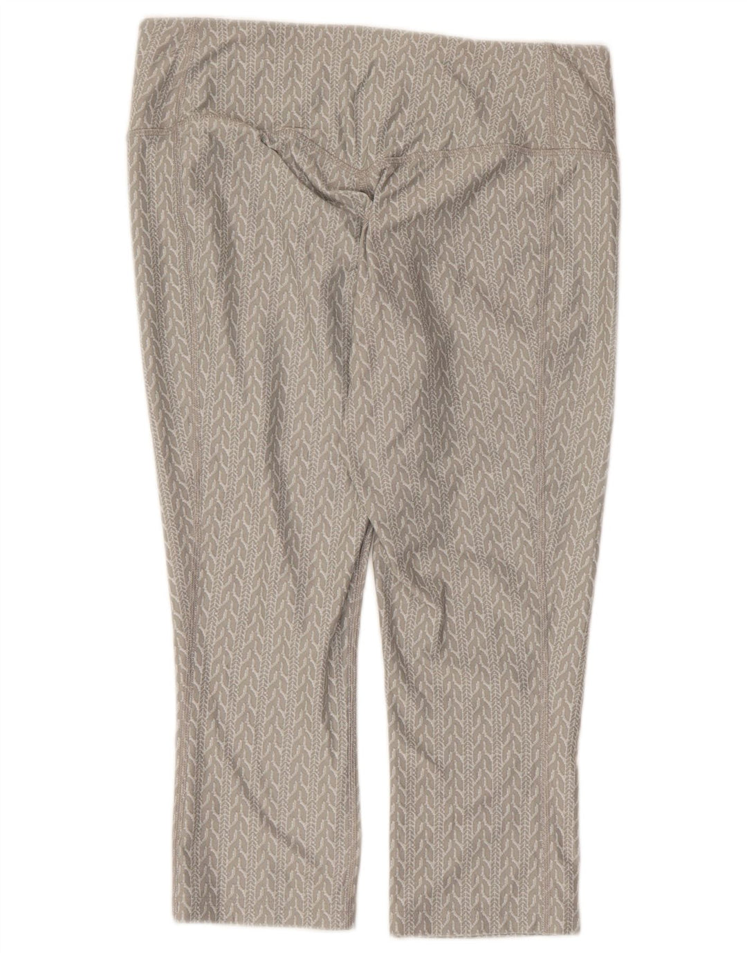 Leggings Nike Dri Fit Capri UK 14 Médio Cinza Geométrico Poliéster