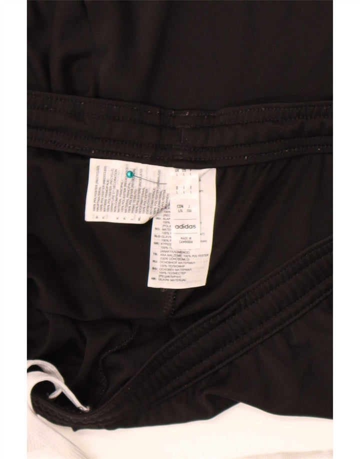 Shorts esportivos masculinos Adidas grande poliéster preto