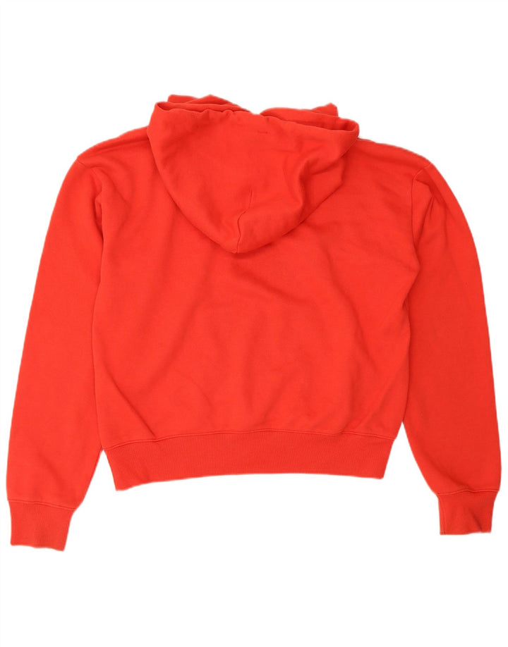 CHAMPION Suéter feminino com capuz e corte UK 14 vermelho médio