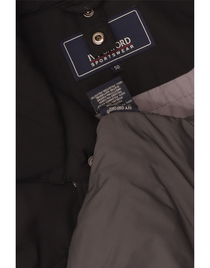 Revestimento corta-vento masculino Ivy Oxford IT 50 grande poliéster preto