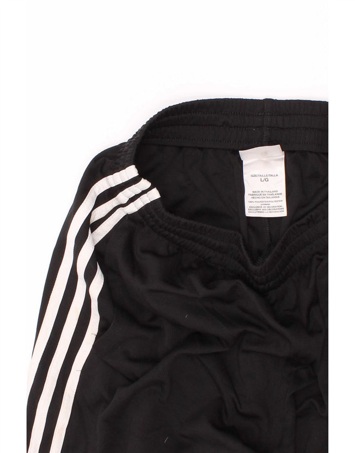 Shorts esportivos masculinos Adidas 13-14 anos grande poliéster preto