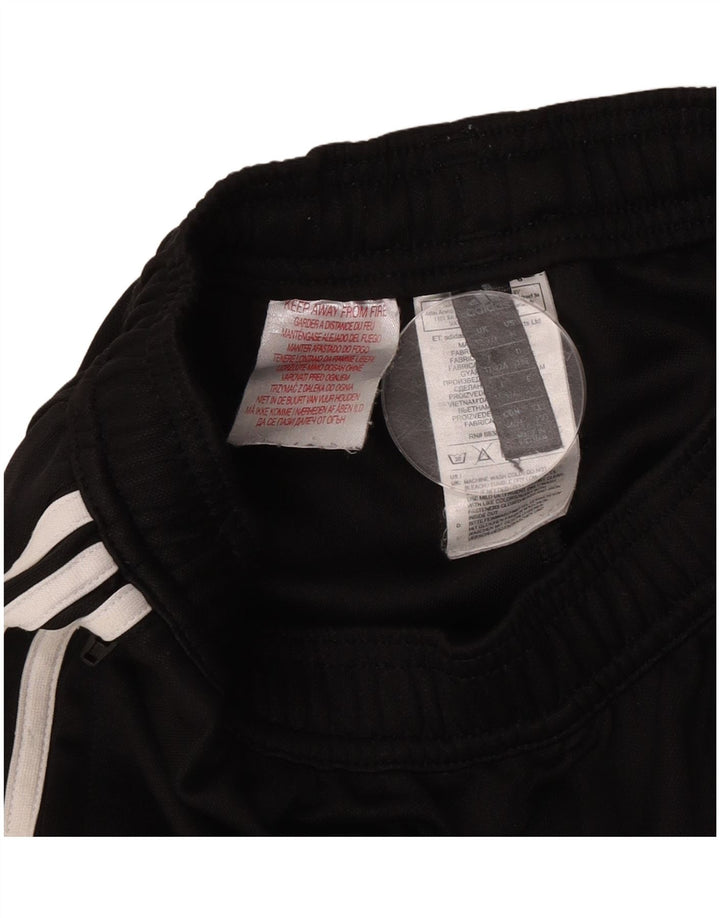 Calças de treino Adidas meninos 11-12 anos poliéster preto