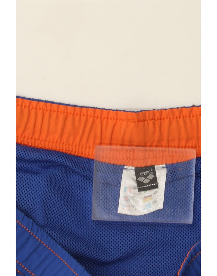 Arena Mens Natação Shorts Grande Poliéster Azul