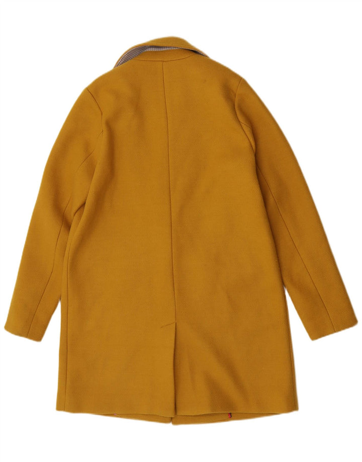 Sobretudo feminino Joules UK 10 pequeno amarelo poliéster clássico
