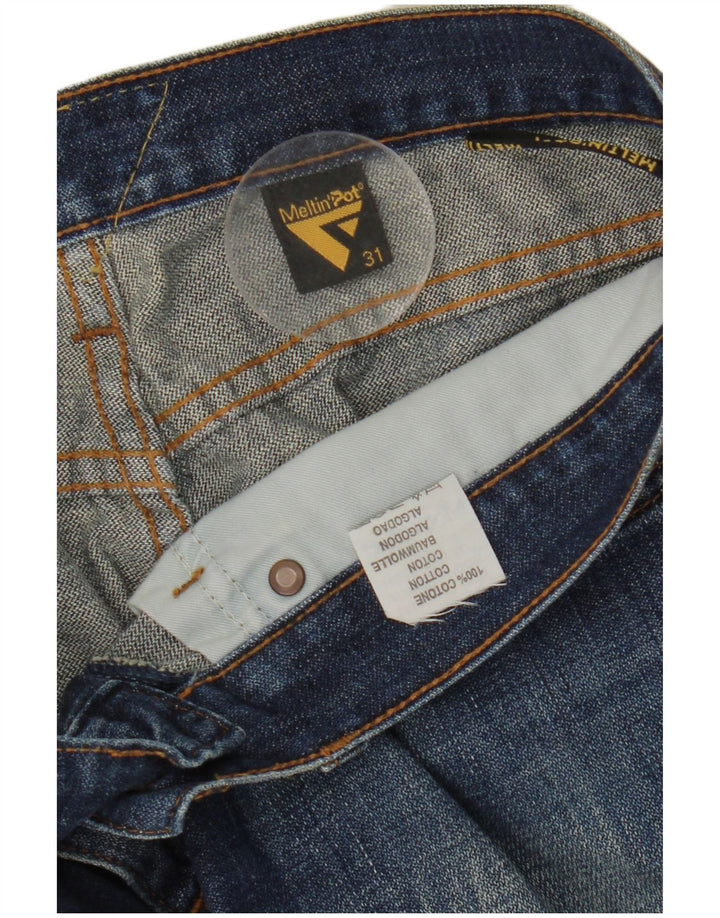 Meltin' Pot jeans reto feminino W31 L27 algodão azul