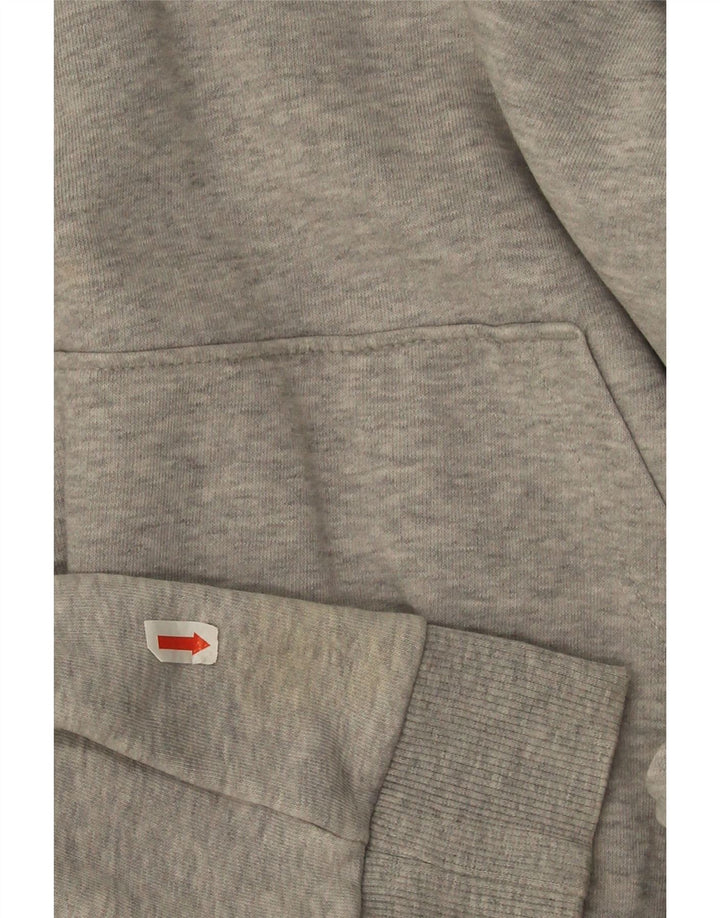 Puma feminino gráfico moletom com capuz UK 12 cinza médio manchado