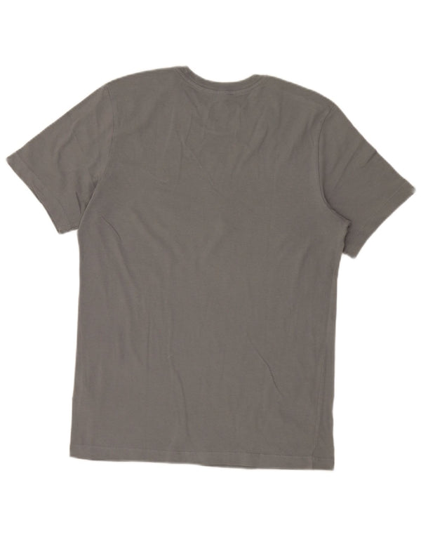 Nike Mens Camiseta Top Pequeno Algodão Cinza
