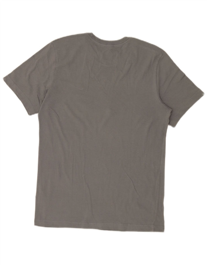 Nike Mens Camiseta Top Pequeno Algodão Cinza
