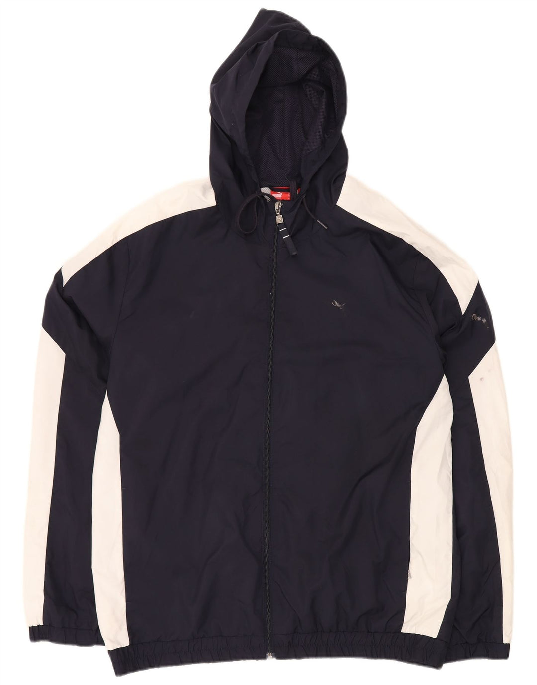 Jaqueta masculina PUMA com capuz e moletom grande azul marinho
