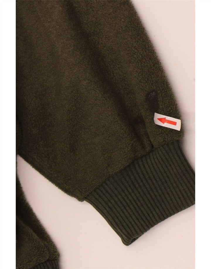 Suéter cardigã masculino Wrangler poliéster verde médio