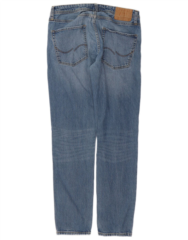 Jack & Jones Masculino Tim Slim Jeans W32 L32 Azul Algodão