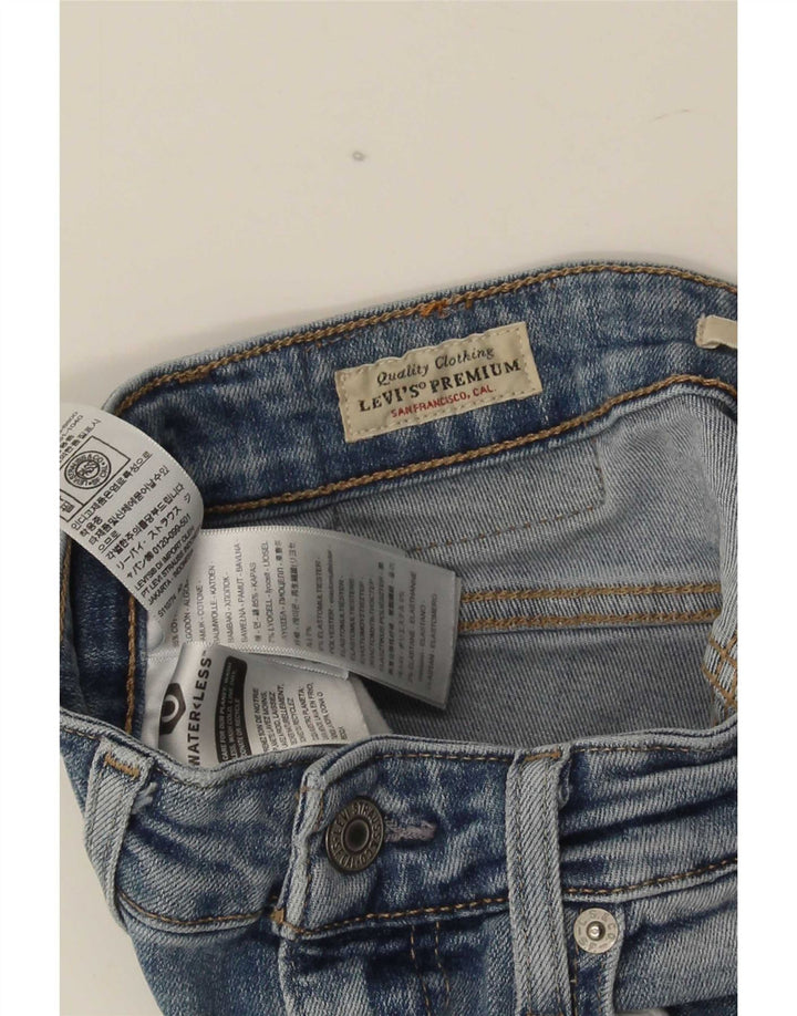 Calça jeans feminina Levi's 726 Flared W26 L30 azul algodão