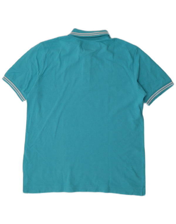 Camisa polo masculina Kappa grande algodão azul
