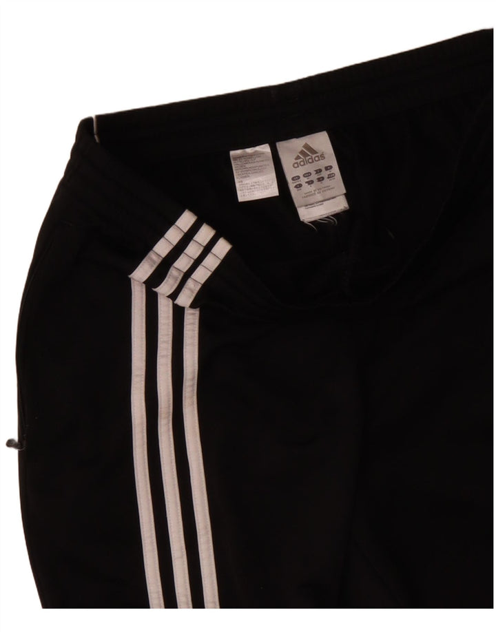 Calça de treino masculina Adidas Joggers UK 40/42 poliéster preto médio
