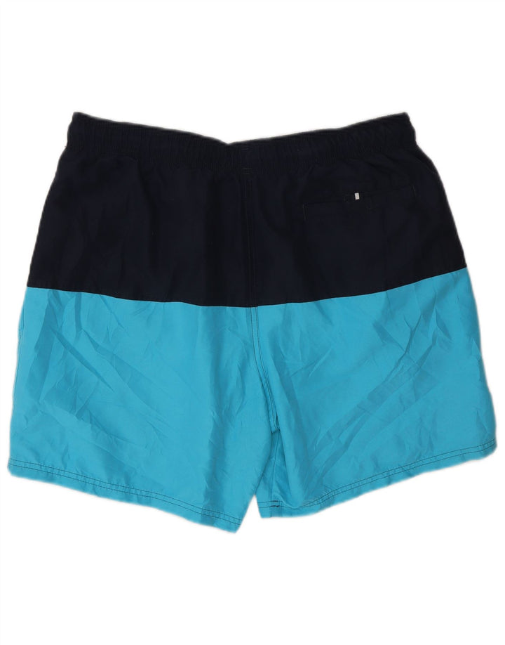 Shorts de natação masculino Marks & Spencer grande azul colorblock poliéster
